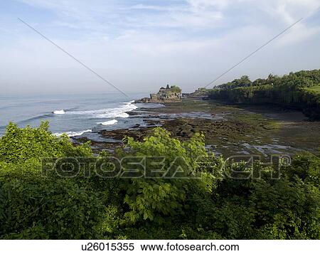 Stock Photography - Bali, Indonesia; Tanah Lot Sea Temple. Fotosearch