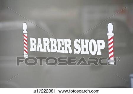 Barber shop sign, Bracebridge, Ontario, Canada; Sign for a barber shop View Large Photo Image Stock Image - Barber shop sign, Bracebridge, Ontario, Canada; Sign for a barber shop. Fotosearch