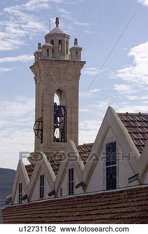 Bell tower, Cyprus View Large Photo Image Stock Image - Bell tower, Cyprus. Fotosearch