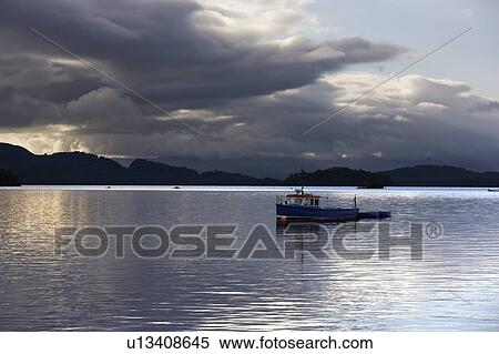 Stock Photography - Boats in the water, Scotland. Fotosearch