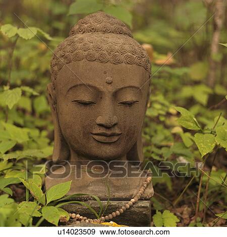 Bust of Buddha, Lake of the Woods, Ontario, Canada View Large Photo Image Stock Photo - Bust of Buddha, Lake of the Woods, Ontario, Canada. Fotosearch