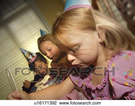 Children at a birthday party View Large Photo Image Stock Image - Children at a birthday party. Fotosearch