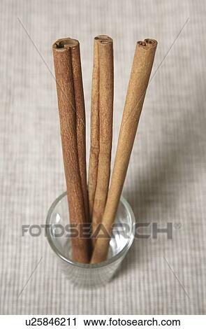 Stock Image - Cinnamon sticks. Fotosearch