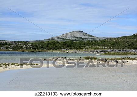 Stock Image - Co Clare, Ireland; Mullaghmore Mountain in the heart of the Burren. Fotosearch