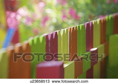 Colorful fence View Large Photo Image Stock Image - Colorful fence. Fotosearch