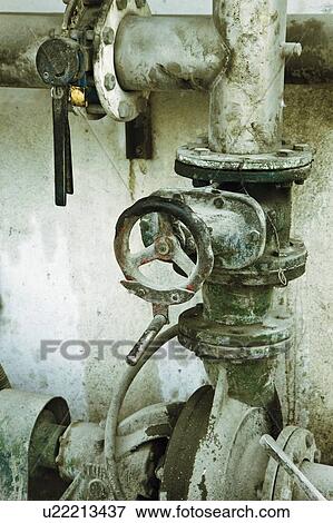 Stock Photo - Controls on pumping system . Fotosearch