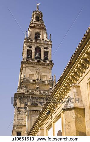 Stock Image - Cordoba, Cordoba Province, Spain; Torre del Alminar of The Great Mosque. Fotosearch