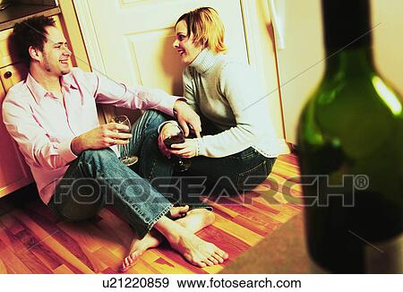 Stock Photo - Couple enjoys each other. Fotosearch