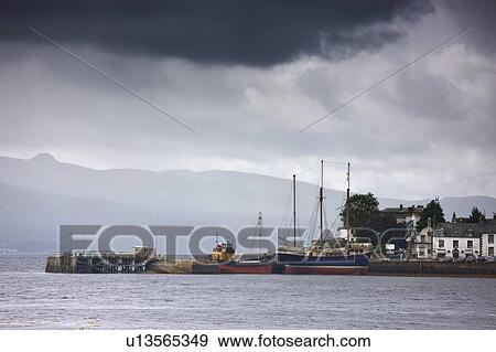 Stock Photo - Covered by cloud, Scotland. Fotosearch
