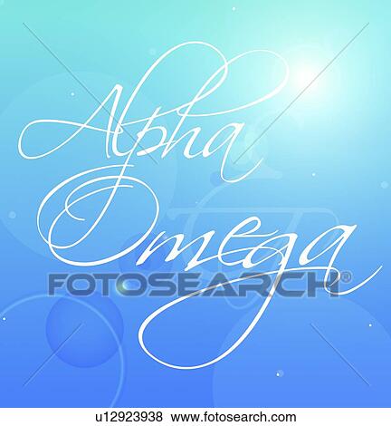 Decorative writing (Alpha Omega) View Large Photo Image Stock Photo - Decorative writing (Alpha Omega). Fotosearch