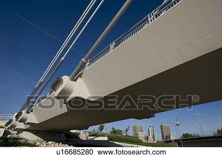 Detail of pedestrian bridge, Esplanade Riel, Winnipeg, Manitoba, Canada View Large Photo Image Stock Image - Detail of pedestrian bridge, Esplanade Riel, Winnipeg, Manitoba, Canada. Fotosearch
