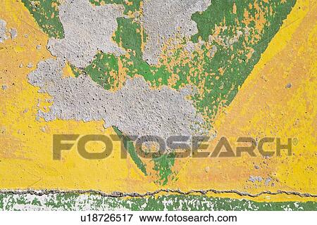 Distressed paint on concrete wall View Large Photo Image Stock Photo - Distressed paint on concrete wall. Fotosearch