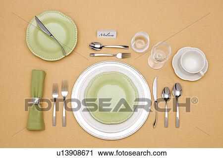 Elegant place setting View Large Photo Image Stock Image - Elegant place setting. Fotosearch