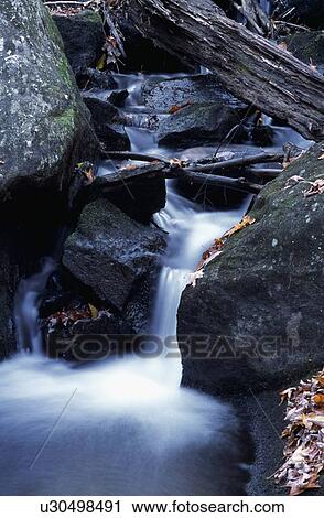 Stock Image - Flowing water. Fotosearch