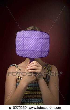 Girl with a mirror View Large Photo Image Stock Image - Girl with a mirror. Fotosearch
