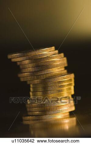 Stock Image - Gold coins . Fotosearch