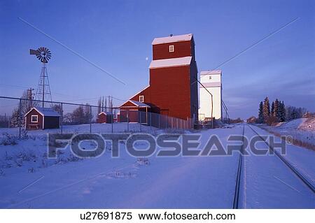 Grain elevators View Large Photo Image Stock Photography - Grain elevators. Fotosearch