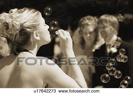 Guest blows bubbles View Large Photo Image Stock Image - Guest blows bubbles. Fotosearch