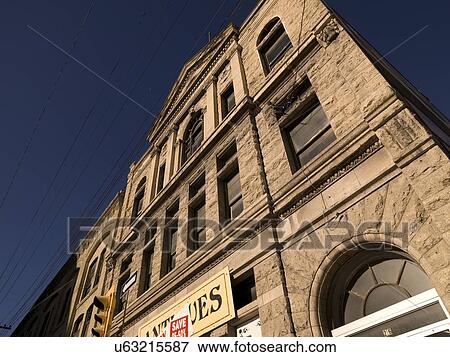 Stock Photo - Heritage building, Exchange District, Winnipeg, Manitoba, Canada. Fotosearch