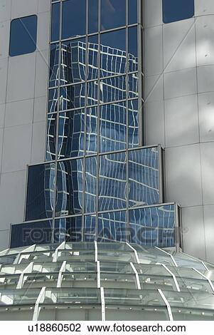 Stock Image - Highrise reflections, Vancouver, British Columbia, Canada . Fotosearch