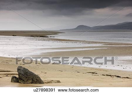 Islay, Scotland; Storm clouds over a beach View Large Photo Image Stock Image - Islay, Scotland; Storm clouds over a beach. Fotosearch