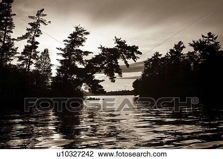 Stock Image - Lake of the Woods, Ontario, Canada . Fotosearch