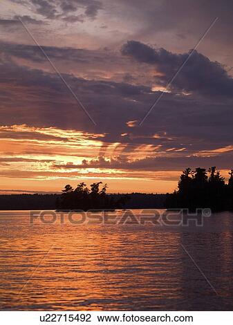 Stock Image - Lake of the Woods, Ontario, Canada. Fotosearch