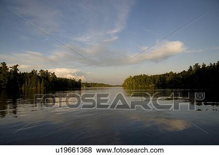 Lake of the Woods, Ontario, Canada; View of woods next to a lake View Large Photo Image Stock Photo - Lake of the Woods, Ontario, Canada; View of woods next to a lake. Fotosearch