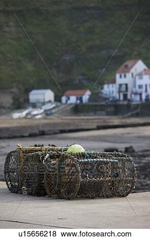 Lobster traps View Large Photo Image Stock Photo - Lobster traps. Fotosearch