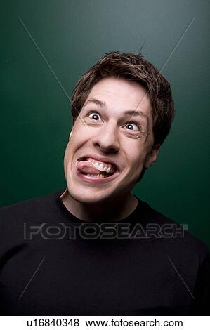 Stock Photo - Man making a silly face. Fotosearch