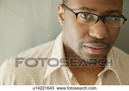 Stock Image - Man with glasses. Fotosearch