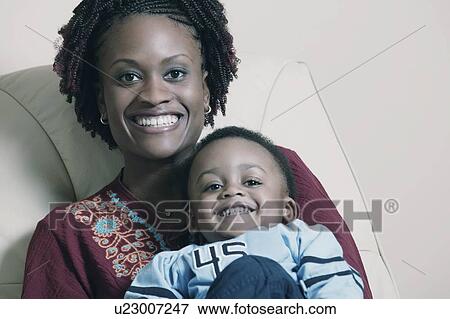 Stock Photo - Mother and son. Fotosearch