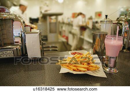 Stock Photography - Napkins and shakes. Fotosearch