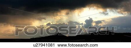 Near Castlecove, Co Kerry, Ireland; Rainshower over the Ring of Kerry View Large Photo Image Stock Image - Near Castlecove, Co Kerry, Ireland; Rainshower over the Ring of Kerry. Fotosearch