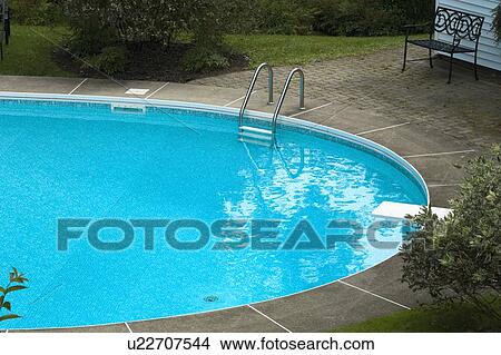 Picture - Outdoor swimming pool. Fotosearch