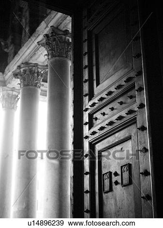 Pillars and doors, Rome, Italy View Large Photo Image Stock Photo - Pillars and doors, Rome, Italy. Fotosearch