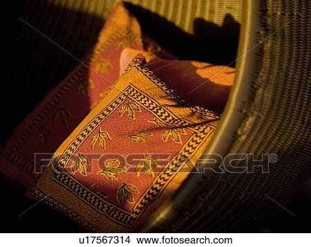 Pillows on a chair View Large Photo Image Picture - Pillows on a chair. Fotosearch