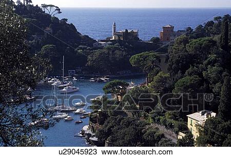 Portofino, Italy; Sailboats in an inlet, Mediterranean port View Large Photo Image Stock Image - Portofino, Italy; Sailboats in an inlet, Mediterranean port. Fotosearch