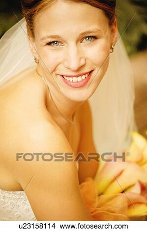 Picture - Portrait of a bride. Fotosearch