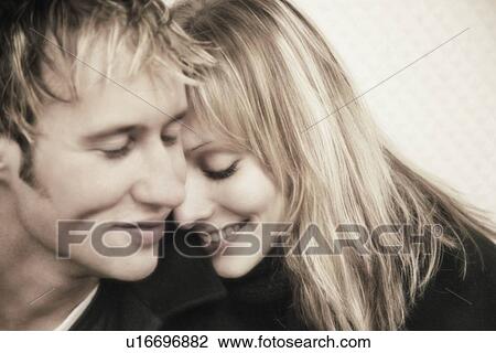 Stock Image - Portrait of a couple. Fotosearch