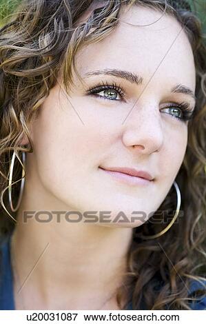 Portrait of a woman View Large Photo Image Stock Photo - Portrait of a woman. Fotosearch