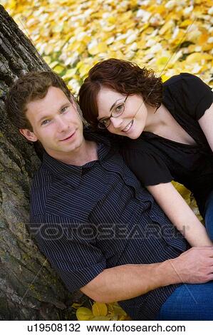 Stock Image - Portrait of couple. Fotosearch