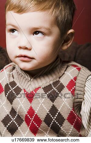 Stock Photo - Portrait of toddler. Fotosearch