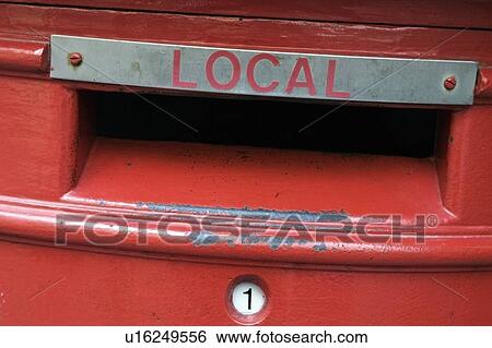 Post Box; Mail slot of a local British mailbox View Large Photo Image Stock Photograph - Post Box; Mail slot of a local British mailbox. Fotosearch