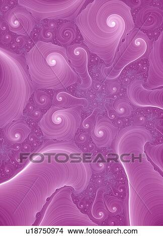 Picture - Purple swirls. Fotosearch