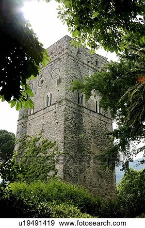 Stock Photo - Ravello, Italy; Ancient tower. Fotosearch