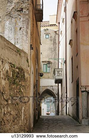 Ravello, Italy; Small stone alleyway View Large Photo Image Stock Image - Ravello, Italy; Small stone alleyway. Fotosearch