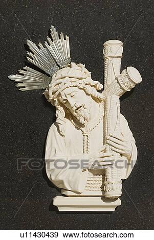 Stock Photo - Religious icons in Spanish cemetery. Fotosearch