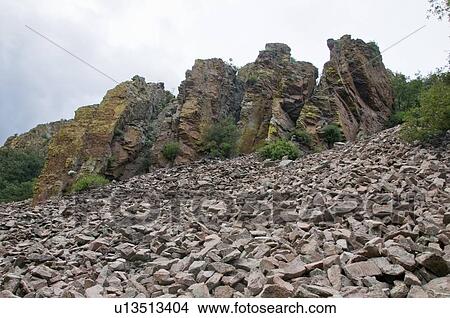 Picture - Rock slide, Chiricahua Mountains, Arizona, USA. Fotosearch