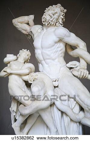 Rome, Italy; Statue of Laocoön and His Sons View Large Photo Image Stock Image - Rome, Italy; Statue of Laocoön and His Sons. Fotosearch